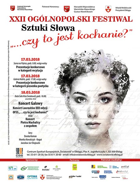 Elbląg, Festiwal Sztuki Słowa „…czy to jest kochanie?” już za miesiąc