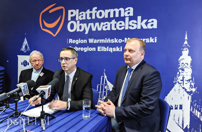 Elbląg, Od lewej: Mieczysław Krauze, Jerzy Wcisła, Michał Missan