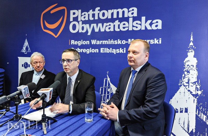 Elbląg, Od lewej: Mieczysław Krauze, Jerzy Wcisła, Michał Missan Elbląg, Od lewej: Mieczysław Krauze, Jerzy Wcisła, Michał Missan