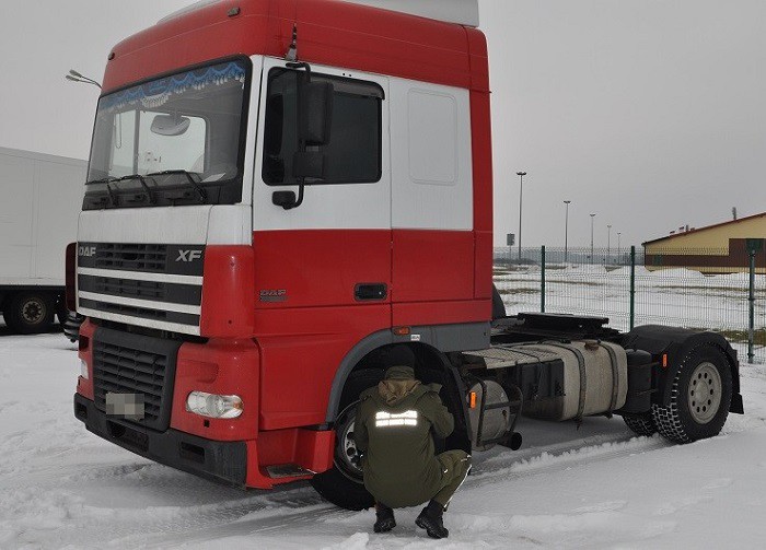 Elbląg, Na przejściu granicznym w Grzechotkach zatrzymano ciężarówkę