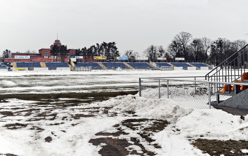 Elbląg, Zima pokrzyżowała w tym roku plany piłkarzom