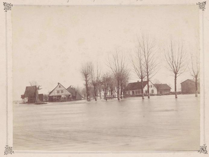 Elbląg, Powódź w niedzielę palmową - w 1888 roku Elbląg, Powódź w niedzielę palmową - w 1888 roku