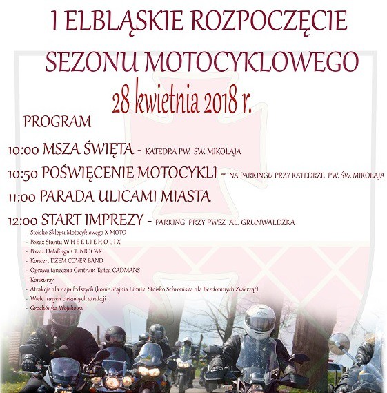 Elbląg, Motocykliści zainaugurują sezon