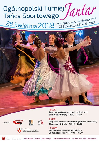 Elbląg, Taniec i emocje - Ogólnopolski Turniej Tańca Sportowego „Jantar” Elbląg, Taniec i emocje - Ogólnopolski Turniej Tańca Sportowego „Jantar”