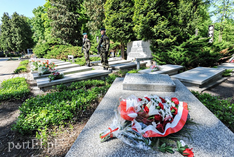 Elbląg, Uroczystości odbyły się przy kwaterze upamiętniającej aliantów na cmentarzu przy ul. Agrykola