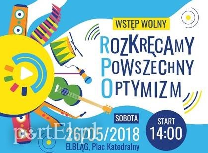 Elbląg, Rozkręcą Optymizm na placu Katedralnym Elbląg, Rozkręcą Optymizm na placu Katedralnym