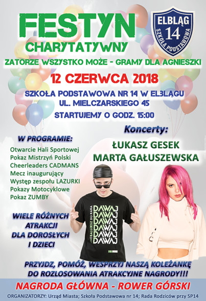 Elbląg, Zatorze wszystko może - gramy dla Agnieszki! Elbląg, Zatorze wszystko może - gramy dla Agnieszki!