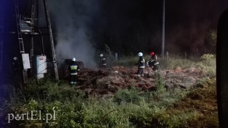 Elbląg, Nocny pożar słomy Elbląg, Nocny pożar słomy