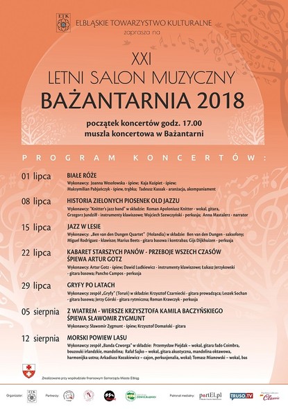 Elbląg, XXI Letni Salon Muzyczny Bażantarnia 2018 czas zacząć