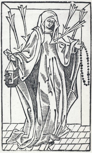 Elbląg, Błogosławiona Dorota - rycina z 1764 r.