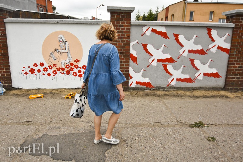 Elbląg, Mural już cieszy oczy