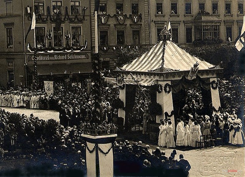 Elbląg, Uroczystość odsłonięcia pomnika Wilhlema I Elbląg, Uroczystość odsłonięcia pomnika Wilhlema I