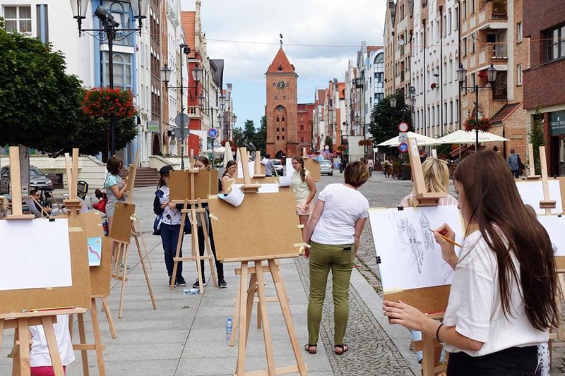 Elbląg, Rysuj pod ratuszem Elbląg, Rysuj pod ratuszem