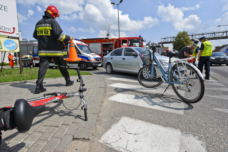 Elbląg, Potrącenie rowerzystki na al. Grunwaldzkiej