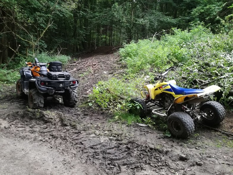 Elbląg, Leśnicy zatrzymali amatorów nielegalnej jazdy quadami po lesie
