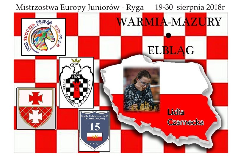 Elbląg, Lidka Czarnecka na mistrzostwach Europy w Rydze