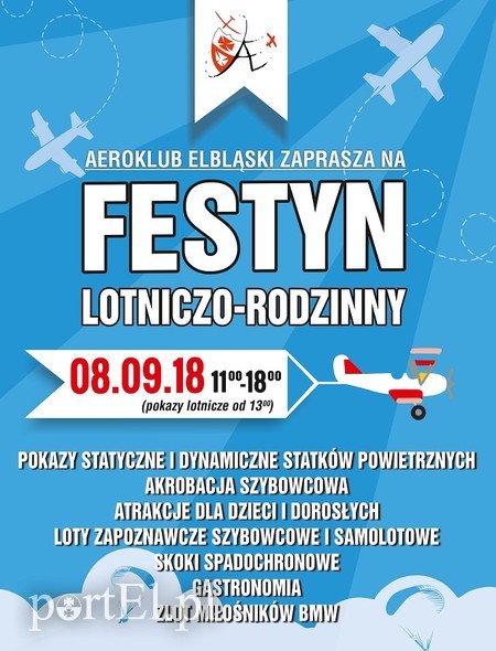 Elbląg, Festyn Lotniczo - Rodzinny już 8 września Elbląg, Festyn Lotniczo - Rodzinny już 8 września
