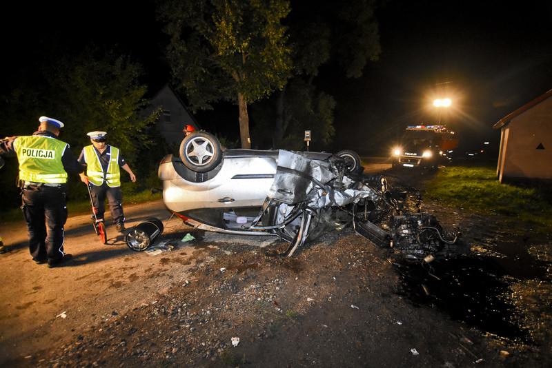 Elbląg, Groźny wypadek pod Markusami, 6 osób w szpitalu