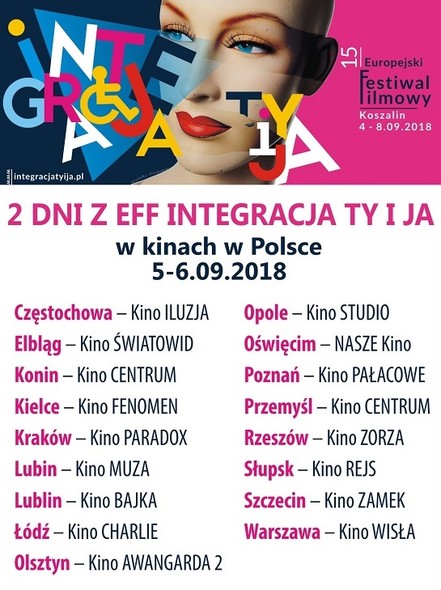15. Europejski Festiwal Filmowy "Integracja Ty i Ja" w kinie Światowid 15. Europejski Festiwal Filmowy "Integracja Ty i Ja" w kinie Światowid