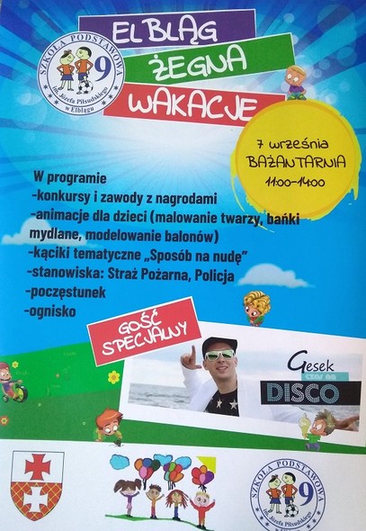 Elbląg, Festyn na zakończenie wakacji Elbląg, Festyn na zakończenie wakacji