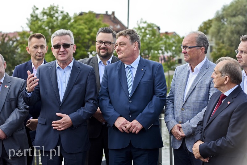 Elbląg, Włodzimierz Czarzasty z elbląskimi działaczami SLD i Witoldem Wróblewskim Elbląg, Włodzimierz Czarzasty z elbląskimi działaczami SLD i Witoldem Wróblewskim