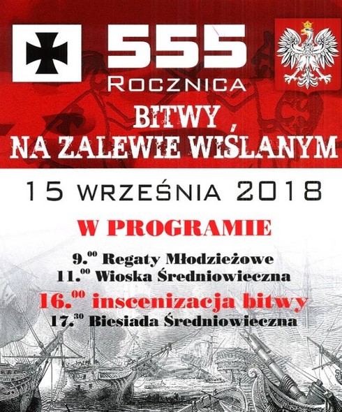 Elbląg, Zobacz inscenizację bitwy morskiej na Zalewie Wiślanym