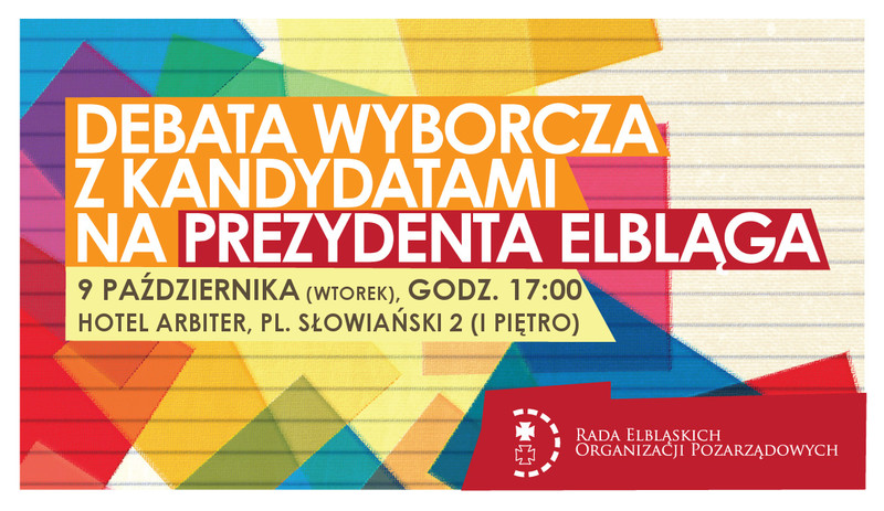 Elbląg, Pozarządowcy zapraszają na debatę prezydencką Elbląg, Pozarządowcy zapraszają na debatę prezydencką