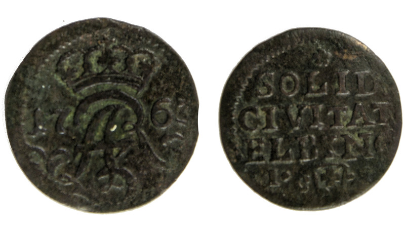 Elbląg, Szeląg elbląski Augusta III Sasa (Historia jednego przedmiotu cz. 145) Elbląg, Szeląg elbląski Augusta III Sasa (Historia jednego przedmiotu cz. 145)