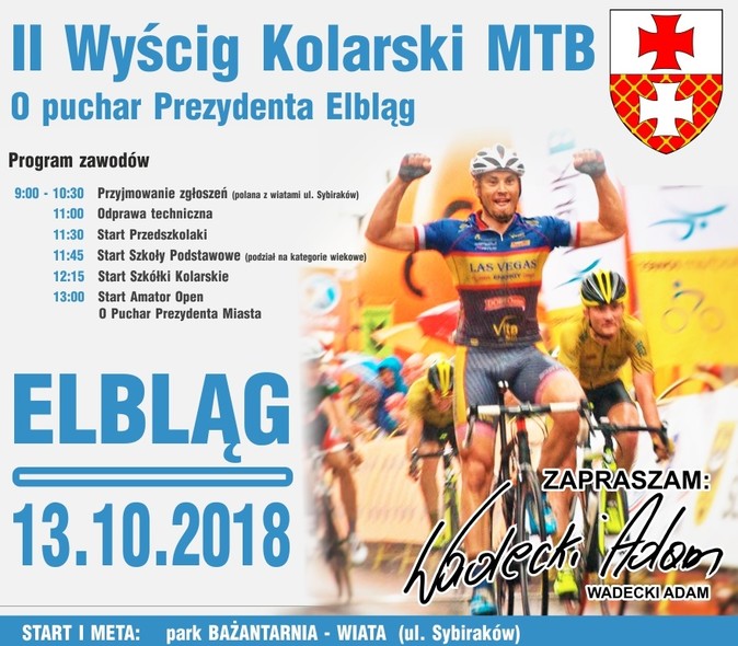 Elbląg, Weź udział w wyścigu kolarskim