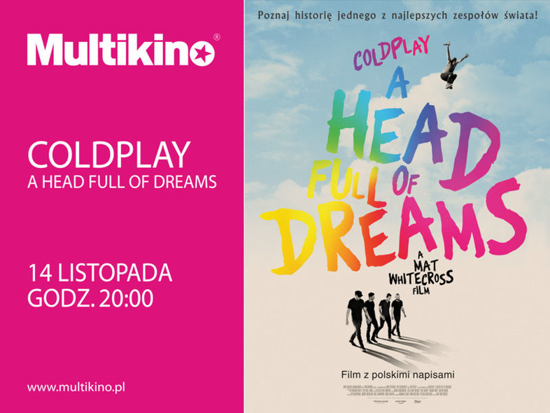 Elbląg, Coldplay: A Head Full of Dreams 14 listopada tylko w Multikinie