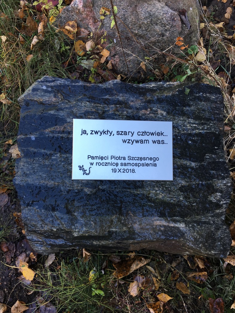 Elbląg, Obchody rocznicy samospalenia Piotra Szczęsnego Elbląg, Obchody rocznicy samospalenia Piotra Szczęsnego