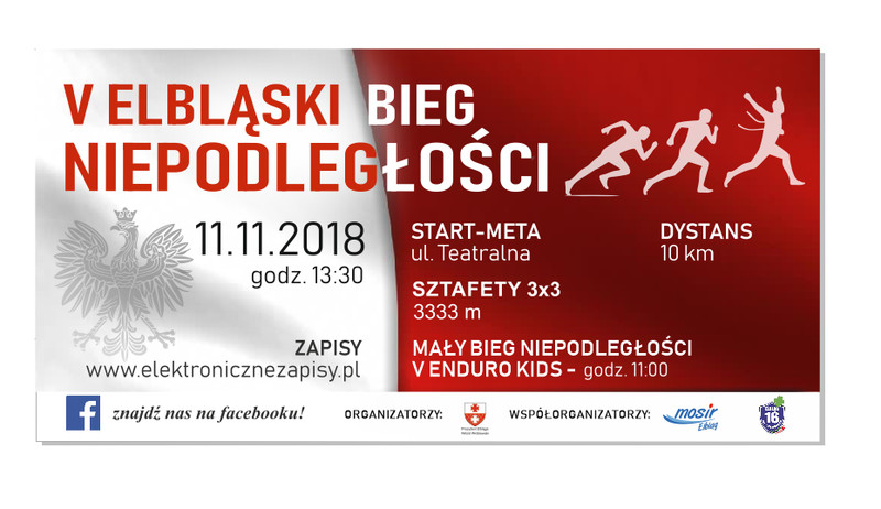 Elbląg, Niepodległościowe bieganie coraz bliżej