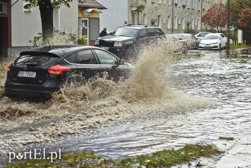 Elbląg, Ulice zamieniły się w potoki Elbląg, Ulice zamieniły się w potoki