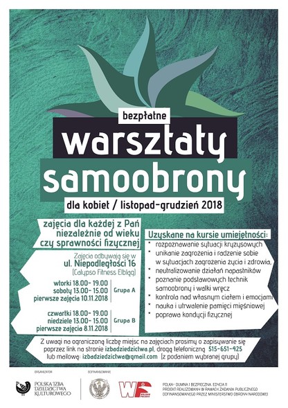 Listopad i grudzień z samoobroną dla kobiet