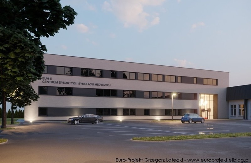 Elbląg, Tak ma wyglądać budynek Centrum Dydaktyki i Symulacji Medycznej, który powstanie przy ul. Lotniczej (wizualizacja Euro-Project Grzegorz Latecki) Elbląg, Tak ma wyglądać budynek Centrum Dydaktyki i Symulacji Medycznej, który powstanie przy ul. Lotniczej (wizualizacja Euro-Project Grzegorz Latecki)
