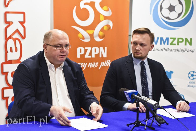 Elbląg, Paweł Guminiak przedstawił kulisy odwołania meczu Olimpia - Widzew (foto Michał Skroboszewski)