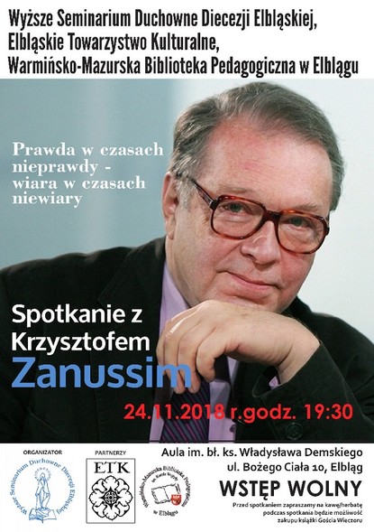 Elbląg, Spotkanie z Krzysztofem Zanussim Elbląg, Spotkanie z Krzysztofem Zanussim