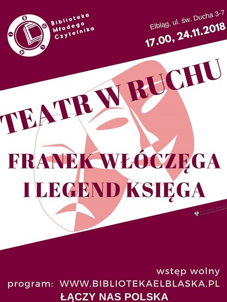 Elbląg, „Franek Włóczęga i Legend Księga” - spektakl dla dzieci Elbląg, „Franek Włóczęga i Legend Księga” - spektakl dla dzieci