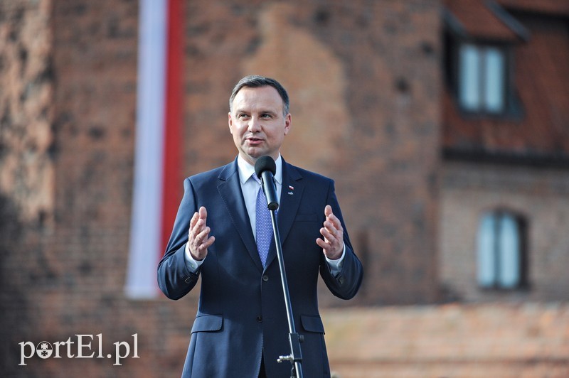 Elbląg, Andrzej Duda podczas wizyty w Malborku w czerwcu br. Elbląg, Andrzej Duda podczas wizyty w Malborku w czerwcu br.