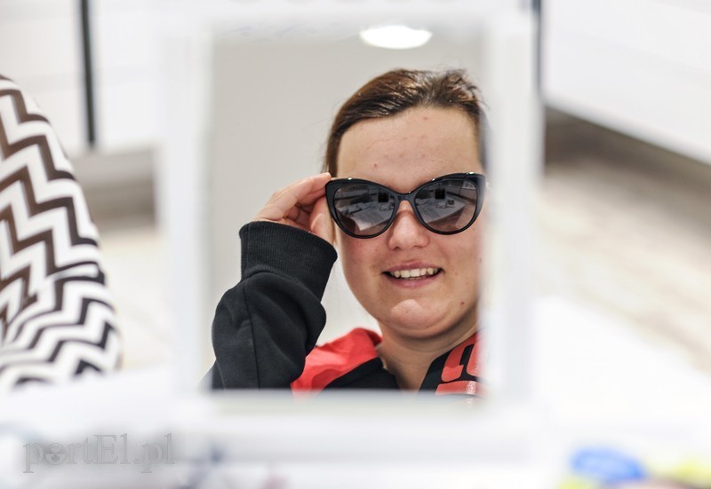 Milena Gałązka w salonie Optylux Milena Gałązka w salonie Optylux