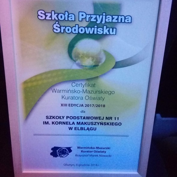 Elbląg, Ta szkoła jest przyjazna środowisku