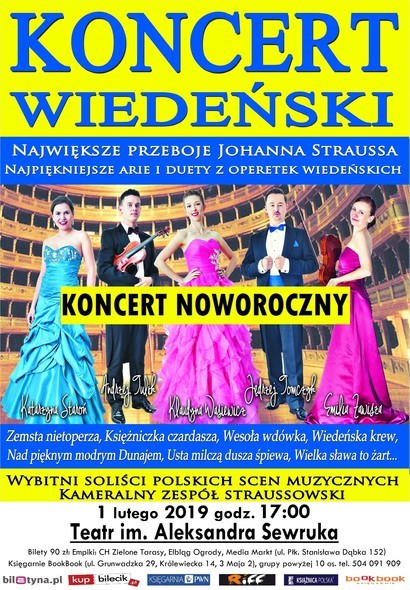 Elbląg, Koncert wiedeński: oni wygrali bilety