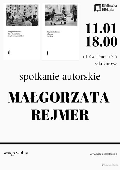 Elbląg, Rumunia i Albania w reportażach Małgorzaty Rejmer Elbląg, Rumunia i Albania w reportażach Małgorzaty Rejmer