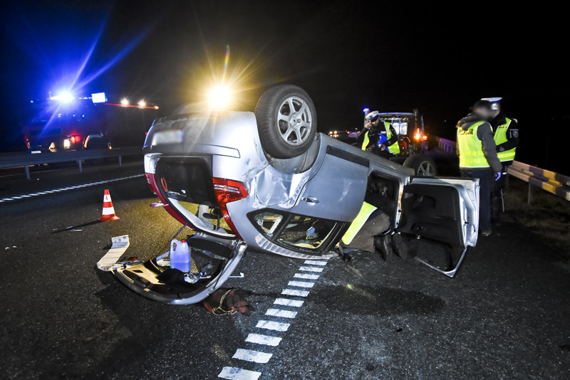 Elbląg, Wypadek na S7. Trasa w kierunku Gdańska była zablokowana Elbląg, Wypadek na S7. Trasa w kierunku Gdańska była zablokowana