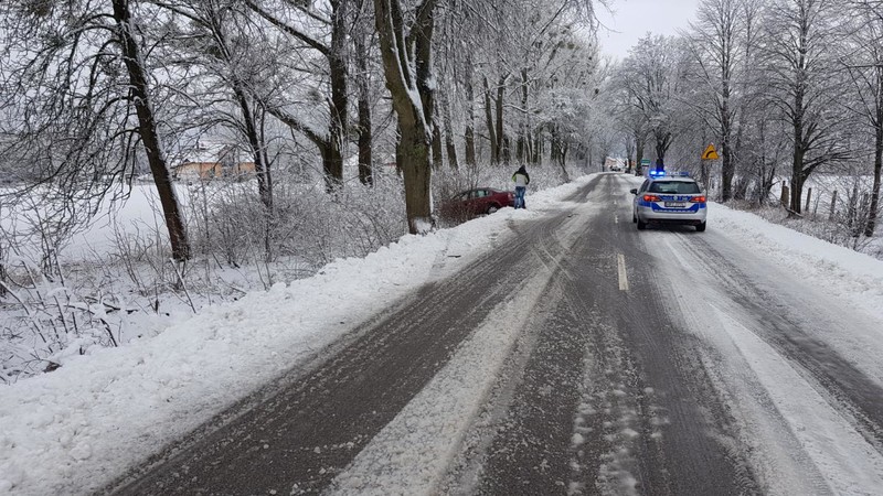 Elbląg, Trudne warunki na drogach – kierowco zwolnij!