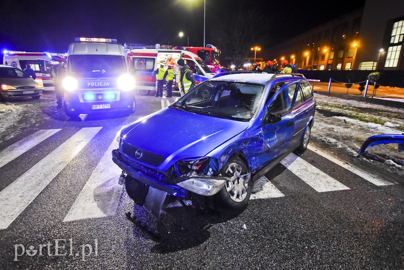 Elbląg, Zderzenie opla z audi na ul. Nowej