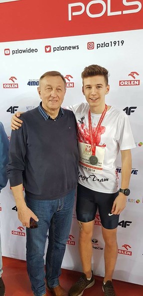 Elbląg, Srebrny Kacper Lewalski  (lekka atletyka)