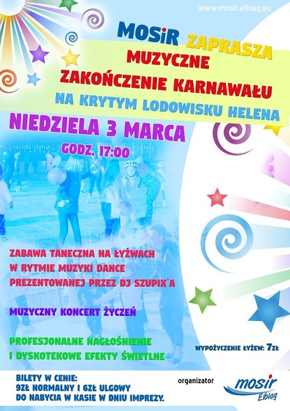 Elbląg, Muzyczne zakończenie karnawału na lodowisku Elbląg, Muzyczne zakończenie karnawału na lodowisku