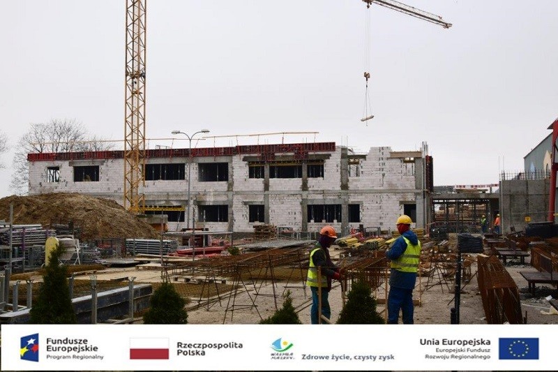 Widoczne efekty budowy Centrum Dydaktyki i Symulacji Medycznej w EUH-E Widoczne efekty budowy Centrum Dydaktyki i Symulacji Medycznej w EUH-E