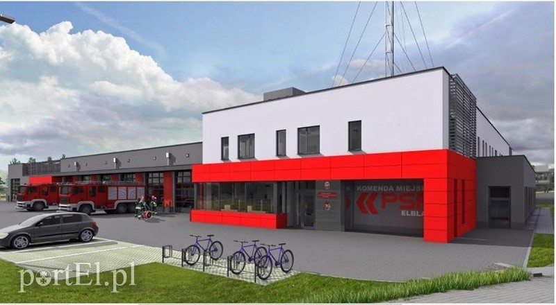 Elbląg, (wizualizacja KM PSP Elbląg) Elbląg, (wizualizacja KM PSP Elbląg)
